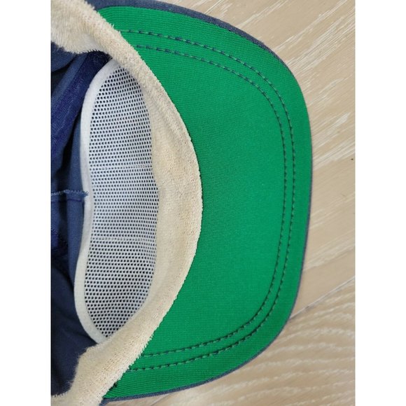 Life Member TROA Member Hat Leather Strapback Bump Front Patch Front Blue VTG - Picture 9 of 11